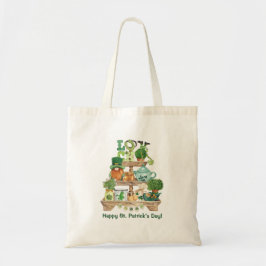 Cute Irish Knickknknack stand Lycklig St patrick's Tygkasse