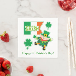 Cute Irish Leprechaun Pappersservett