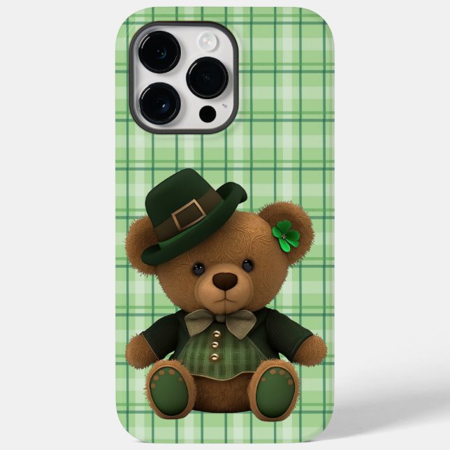 CUTE IRISH NALLE MED GRÖNT PLAID MÖNSTER (Baksida)