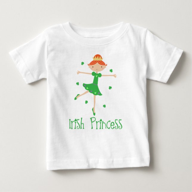 Cute Irish Princess Baby Infant Tee Shirt (Framsida)