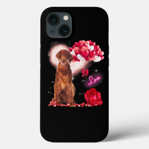 Cute Irish Setter Balloon Heart Valentines day Val