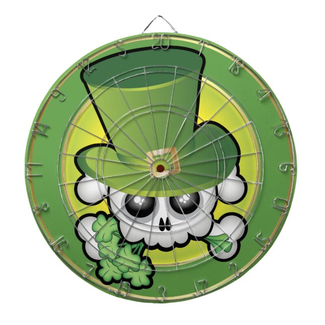 Cute Irish Skull Darttavla (Framsidan)