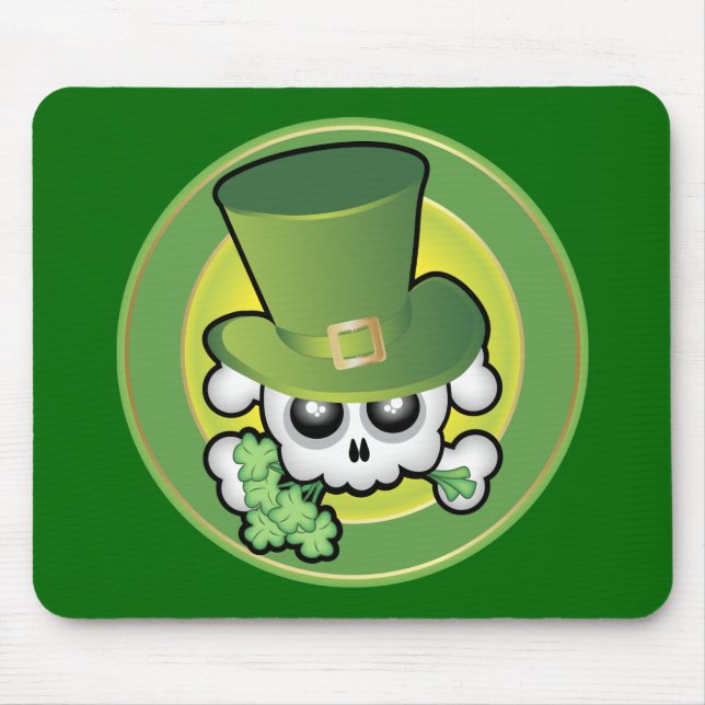 Cute Irish Skull Musmatta (Framsidan)