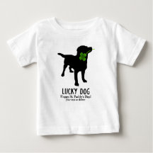 Cute Irish St. Patrick Day Svart lab Lucky Hund