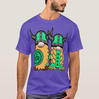 Cute Irish Viking Gnome Couple St Patrickx27s Day T Shirt