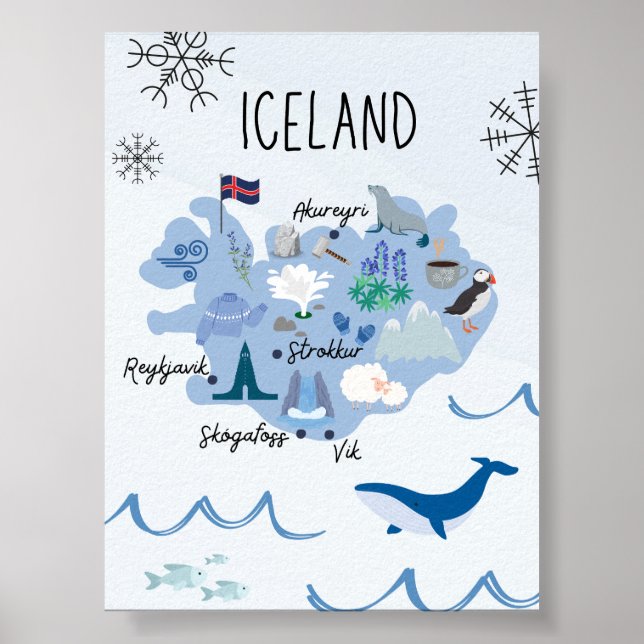 Cute Island karta Poster (Framsidan)