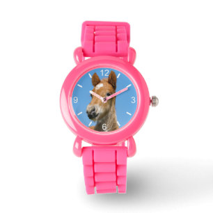 Cute Islands Horse Foal Pony Head - uppringningssk Armbandsur