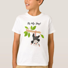 Cute It’s My Day Woodland Opossum Birthday T Shirt
