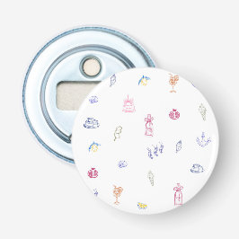   Cute Italian Minimalist Birthday Flasköppnare