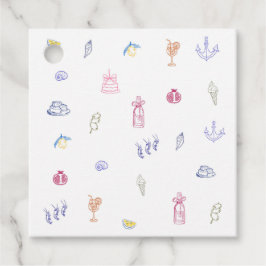   Cute Italian Minimalist Birthday Gåvor Etiketter