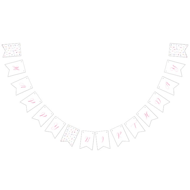 Cute Italian Minimalist Birthday Vimplar (Alla)