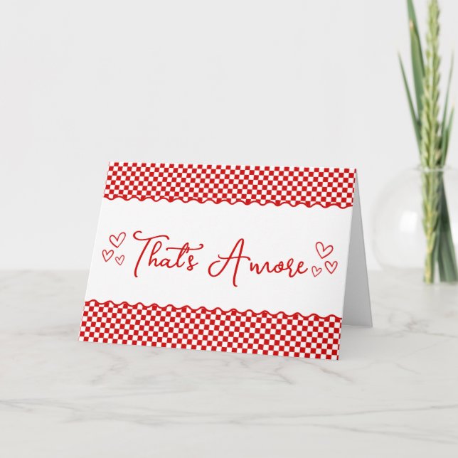 Cute Italias "Det är Amore" Tack Kort (Framsida)