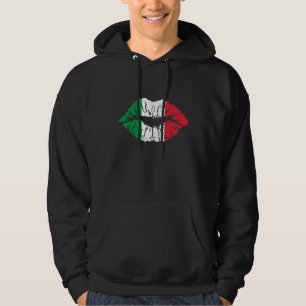 Cute Italien Flagga Italienska Graphic Coola Itali Hoodie