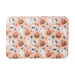 Cute Jack-O-Lantern & Ghost Mönster Badrumsmatta