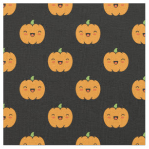 Cute Jack-O-Lantern Pumpkin Mönster Tyg