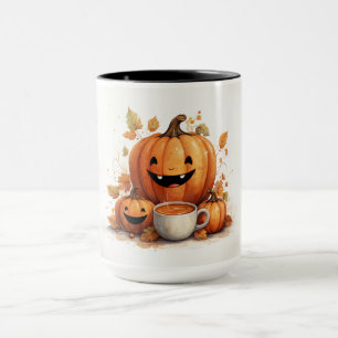 Cute Jack-O-Lanternor Mugg