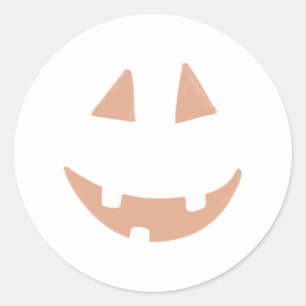 Cute Jack O'Lantern Pumpkin Happy halloween Runt Klistermärke