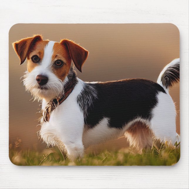 Cute Jack Russel Terrier Dog Photograph Musmatta (Framsidan)
