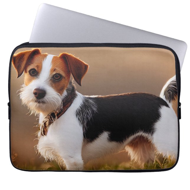 Cute Jack Russel Terrier-Hund-fotografi Laptop Fodral (Framsidan)