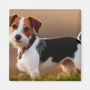 Cute Jack Russel Terrier-Hund-fotografi Magnet