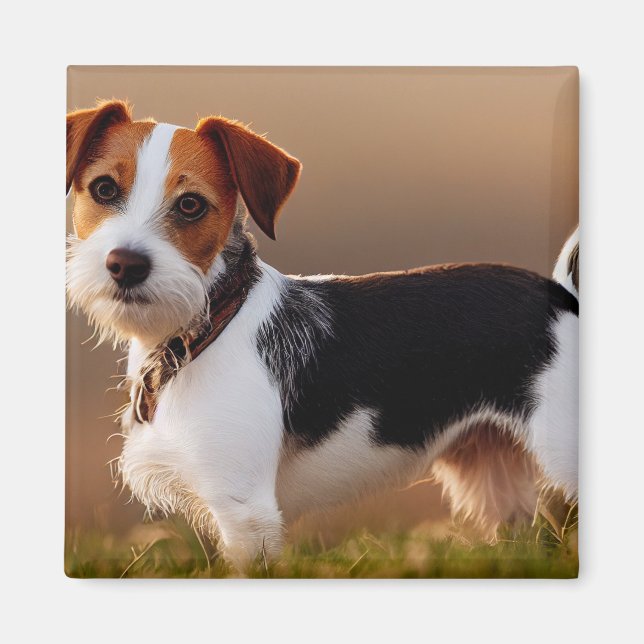 Cute Jack Russel Terrier-Hund-fotografi Magnet (Framsidan)