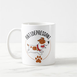 Cute Jack Russell Hund Antidepressive Kaffemugg