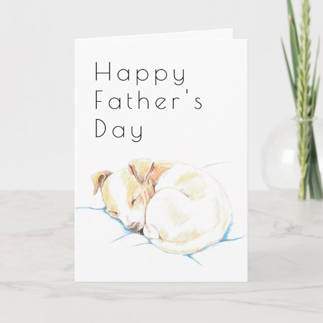Cute Jack Russell Puppy Deco Fars dag Card Kort (Framsida)