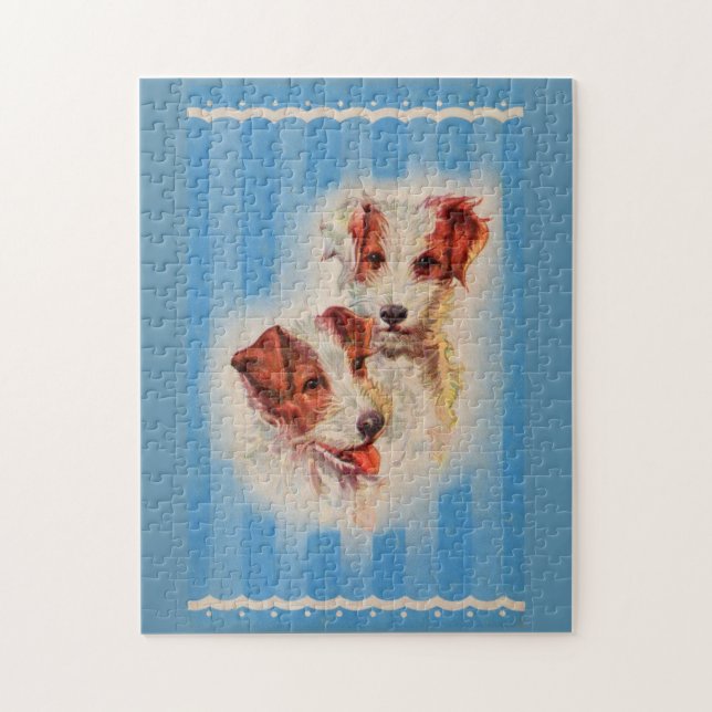 CUTE Jack Russell skräckillustration Pussel (Vertikal)