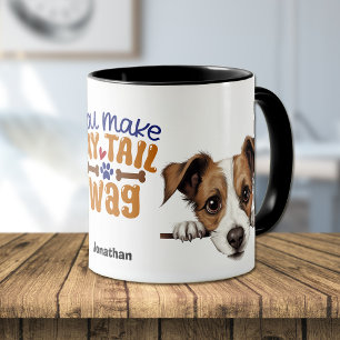 Cute Jack Russell Terrier, du gör mitt Svan Wag Mugg