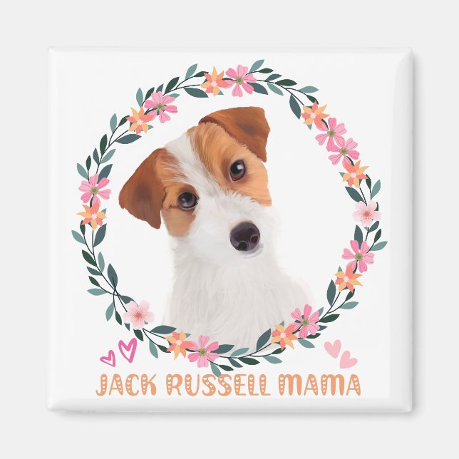 Cute Jack Russell Terrier - Jack Russell Mamma Magnet (Framsidan)