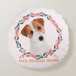 Cute Jack Russell Terrier - Jack Russell Mamma Rund Kudde