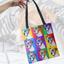 Cute Jack Russell Terriers i popart stil