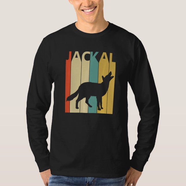 Cute Jackal Animal T Shirt (Framsida)