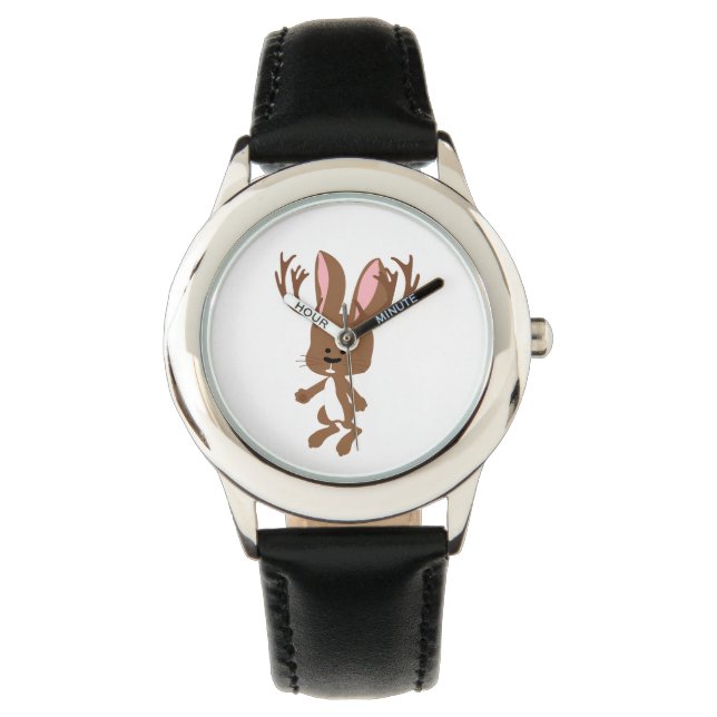 Cute Jackalope Armbandsur (Framsida)