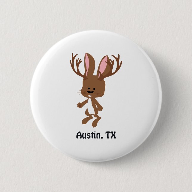 Cute Jackalope - Austin, Texas Knapp (Framsida)