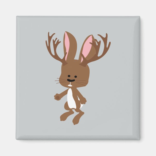 Cute Jackalope Magnet (Framsidan)