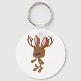 Cute Jackalope Nyckelring