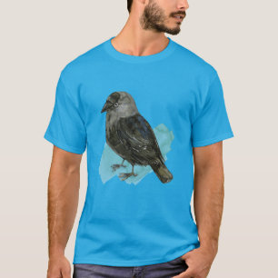 Cute jackdaw t shirt