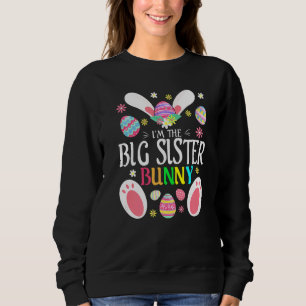 Cute jag är Big Sister Bunny Matching Family Öster T Shirt