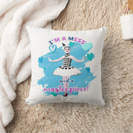 Cute jag är ett  och mästerverk Ballerina Kudde