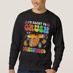 Cute jag är Redo att krossa förkolesolens lutning Lång Ärmad Tröja