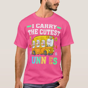 Cute jag bär chauffören i Cutest Bunnies School Bu T Shirt