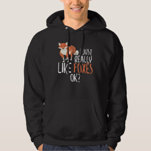 Cute jag bara Verkligen som Foxes. Lusnygg räv Hoodie