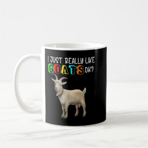 Cute jag bara Verkligen som getter Cute Goat Owner Kaffemugg