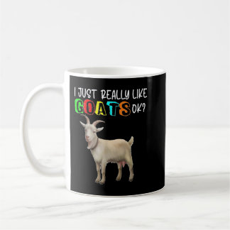 Cute jag bara Verkligen som getter Cute Goat Owner Kaffemugg