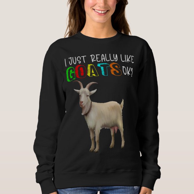 Cute jag bara Verkligen som getter Cute Goat Owner T Shirt (Framsida)