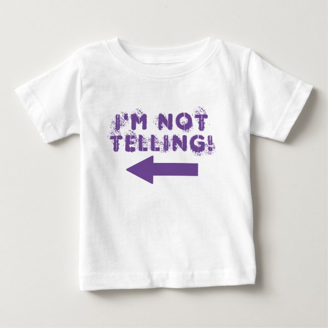Cute "Jag säger inget!" Baby T-shirt (Framsida)