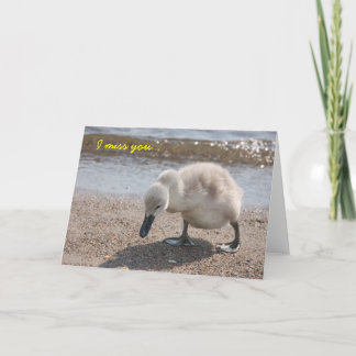 Cute "Jag saknar dig"-kort Kort