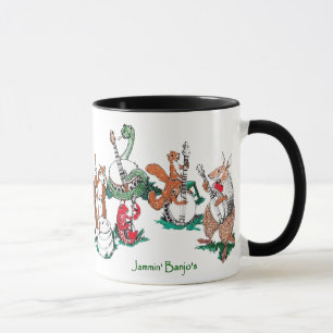 Cute Jammin' Banjo's Whimsical Wildlife Mugg