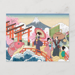 Cute Japan-vykort Vykort